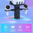 Storage Rack for Meta Quest 3S / Quest 3 / Quest 2 VR Headset Charging Stand Controller Desktop Organizer - Black - 4