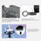 Storage Rack for Meta Quest 3S / Quest 3 / Quest 2 VR Headset Charging Stand Controller Desktop Organizer - Black - 6