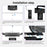 Storage Rack for Meta Quest 3S / Quest 3 / Quest 2 VR Headset Charging Stand Controller Desktop Organizer - Black - 7