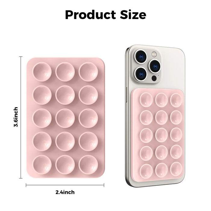 AHASTYLE PT-CY202 Magnetic Silicone Cup Phone Holder Multi-Function Phone Mount - Pink - 7