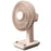 MOMAX 1-Degree Pod Mini Desktop Fan Gentle Breeze Rechargeable 4 Speeds Home Office Fan Cooler - Desert Gold - 1