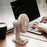 MOMAX 1-Degree Pod Mini Desktop Fan Gentle Breeze Rechargeable 4 Speeds Home Office Fan Cooler - Desert Gold - 3