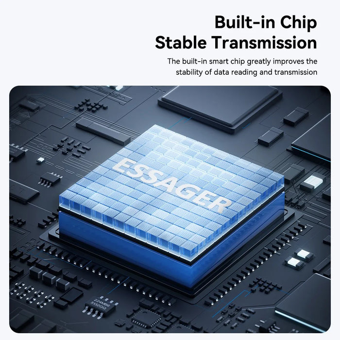 ESSAGER ES-DK02 2 in 1 TF Card Reader USB-A / Type-C Mini Adapter for SD Cards Fast Data Transfer - 6