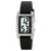 SKMEI 2325 Student Digital Watch Silicone Strap Square Electronic Wristwatch with EL Backlight - Transparent White+Black - 1