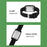 SKMEI 2325 Student Digital Watch Silicone Strap Square Electronic Wristwatch with EL Backlight - Transparent White+Black - 5