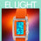 SKMEI 2325 Student Digital Watch Silicone Strap Square Electronic Wristwatch with EL Backlight - Transparent White+Black - 6