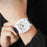 SKMEI 2329 Analog Display Quartz Watch with Silicone Strap 50M Waterproof Student Timepiece - White - 6
