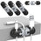 AHASTYLE PT-WE19 Desktop Cable Organizer Silicone Cord Management System Clip Holder - Black  /  Grey - 1