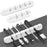AHASTYLE WG144 3Pcs Silicone Cable Clip Organizer 3 / 5 / 7 Hole Set Wire Management System - White - 1