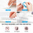 AHASTYLE WG144 3Pcs Silicone Cable Clip Organizer 3 / 5 / 7 Hole Set Wire Management System - White - 5