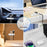 AHASTYLE WG144 3Pcs Silicone Cable Clip Organizer 3 / 5 / 7 Hole Set Wire Management System - White - 6