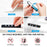AHASTYLE WG144 Silicone Cable Clip Wire Organizer 5-Hole Adhesive Cord Management - Black - 2