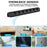 AHASTYLE WG144 Silicone Cable Clip Organizer 7-Hole Wire Management Cord Holder - Black - 5