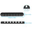 AHASTYLE WG144 Silicone Cable Clip Organizer 7-Hole Wire Management Cord Holder - Black - 6
