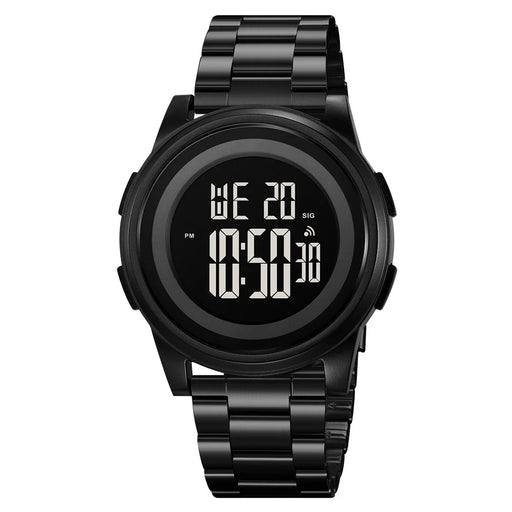 SKMEI 2379 Digital Watch Teens Multifunctional Sports Chronograph Waterproof Watch with Stainless Steel Band - Black - 2