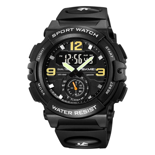 SKMEI 2341 Digital Sports Watch Camouflage Design Waterproof Alarm Watch with LED Backlight - Black - 2