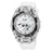 SKMEI 2411 Multifunction Electronic Watch Digital + Analog Display Transparent Case Luminous Wristwatch - White - 1