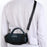 For JBL Charge 6 Soft Silicone Case Wireless Speaker Protective Cover with Shoulder Strap / Carabiner - Black - 3