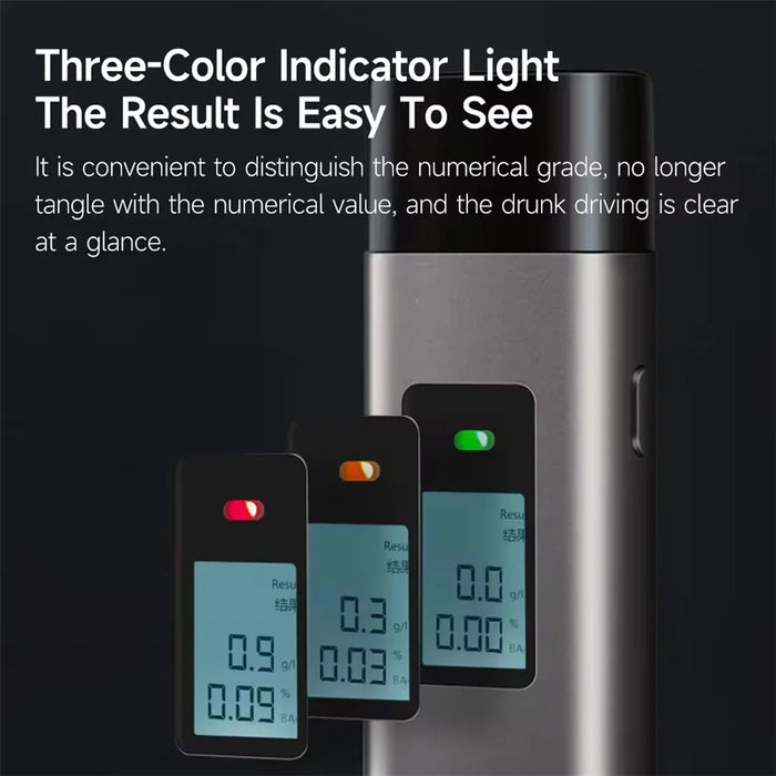 XIAOMIYOUPIN Lydsto YM-JJCSY01 T1 Alcohol Tester Digital Display Portable Breathalyzer with Dustproof Cap (Chinese Version) - 3