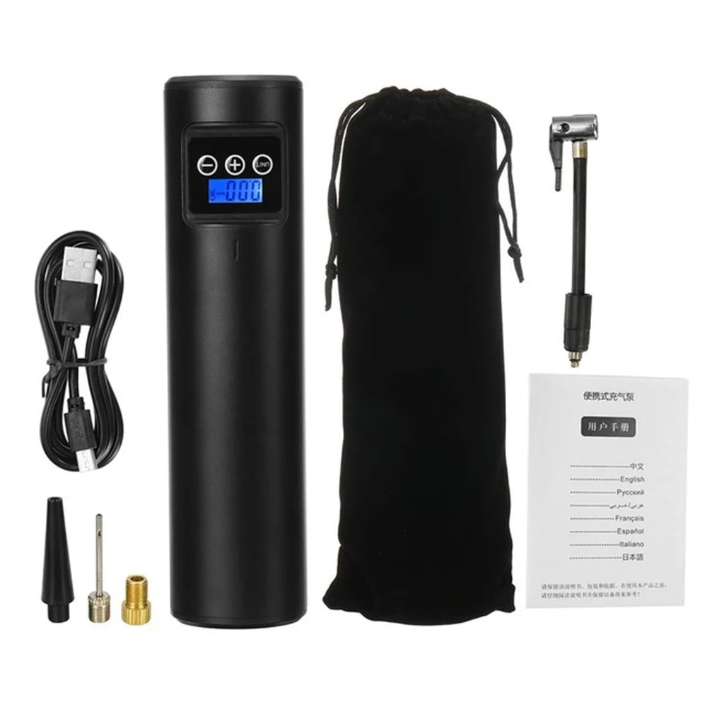 12V 150PSI Rechargeable Air Pump Tire Inflator Wireless Compressor Digital Car Tyre Pump for Car Bicycle Tire - 1