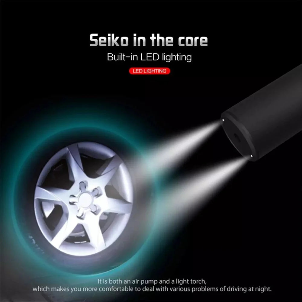 12V 150PSI Rechargeable Air Pump Tire Inflator Wireless Compressor Digital Car Tyre Pump for Car Bicycle Tire - 2