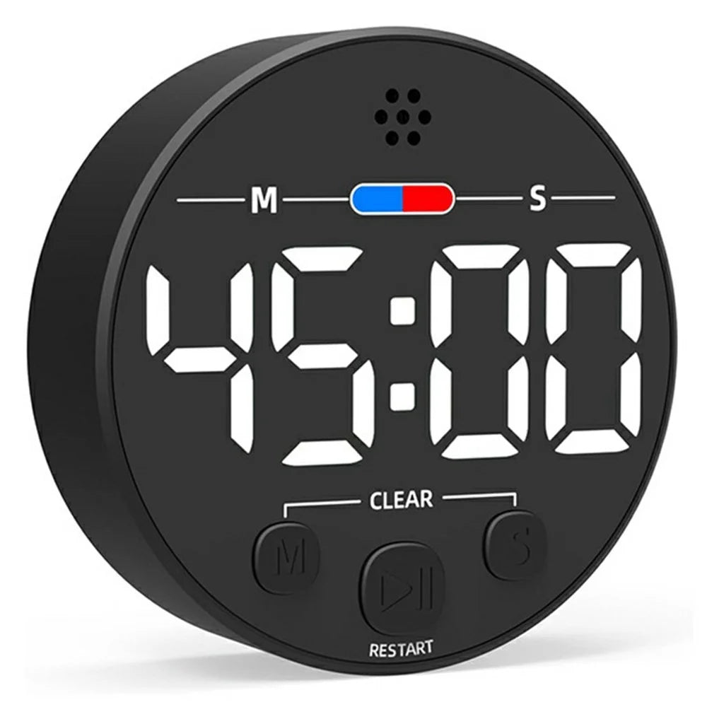 GL320 LLR109 Magnetic LED Timer Digital Display Countdown Clock for Kitchen Baking Timing Tool - White - 1