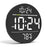 LLR083 20cm Diameter Multifunction LED Digital Wall Clock with Temperature Date Week Display - White - 2