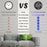LLR083 20cm Diameter Multifunction LED Digital Wall Clock with Temperature Date Week Display - White - 5