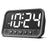 LLR104 Adjustable Volume Digital Alarm Clock USB Powered LED Display Desktop Clock with Snooze Function - White - 2