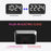 LLR104 Adjustable Volume Digital Alarm Clock USB Powered LED Display Desktop Clock with Snooze Function - White - 7
