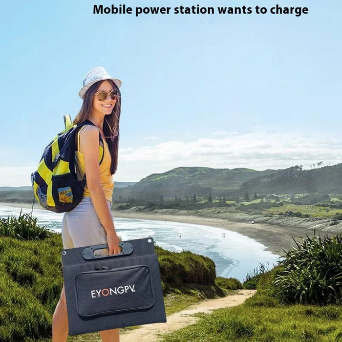 EYONGPV EYF60-20SP3 Solar Panel Charger for Smartphones 60W Super Fast Charge Foldable Outdoor Power - Black - 4