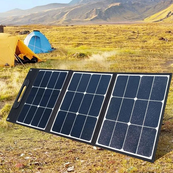 EYONGPV EYF100-18SP4 Solar Panel Charger for Smartphones 100W Super Fast Charge Foldable Outdoor Power - Black - 5