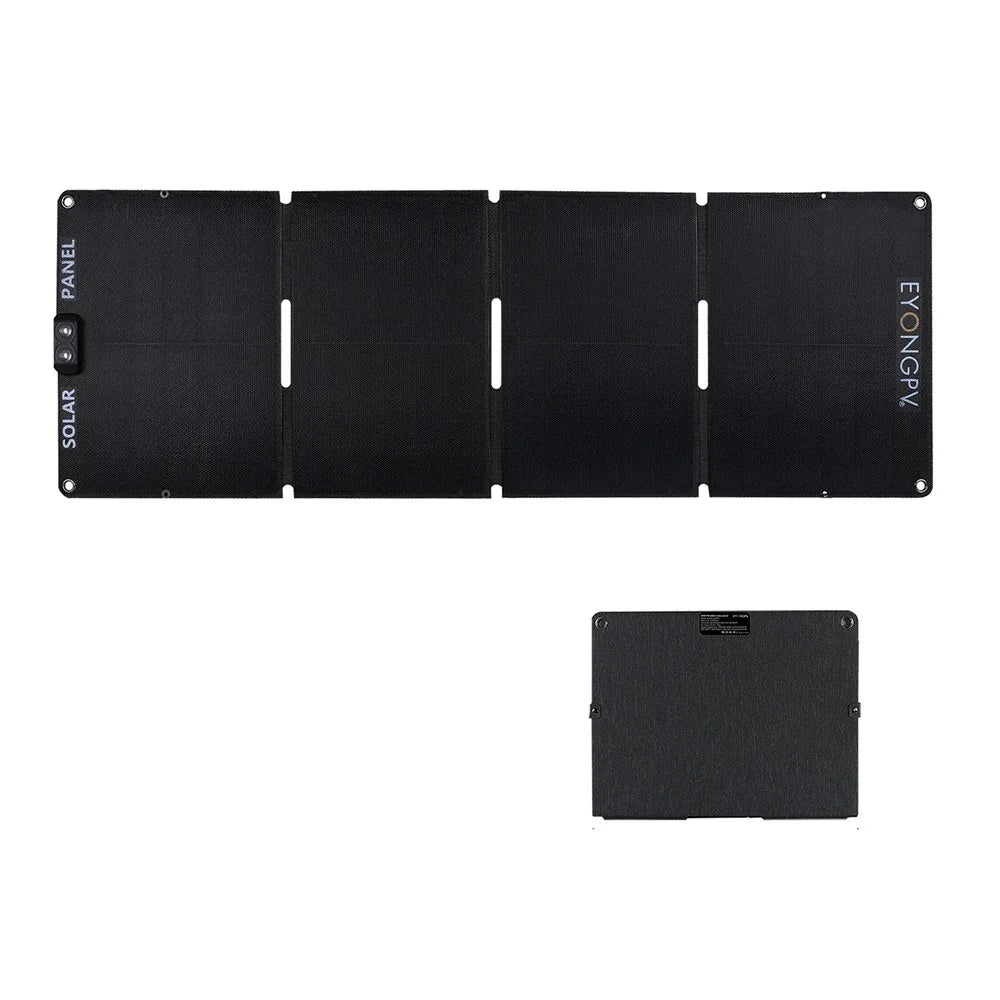 EYONGPV EYA55-23SP4 Foldable Solar Panel Charger for Phone Devices 55W Super Fast Charging Outdoor Power Bank - Black - 1