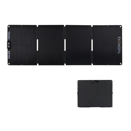EYONGPV EYA55-23SP4 Foldable Solar Panel Charger for Phone Devices 55W Super Fast Charging Outdoor Power Bank - Black - 1