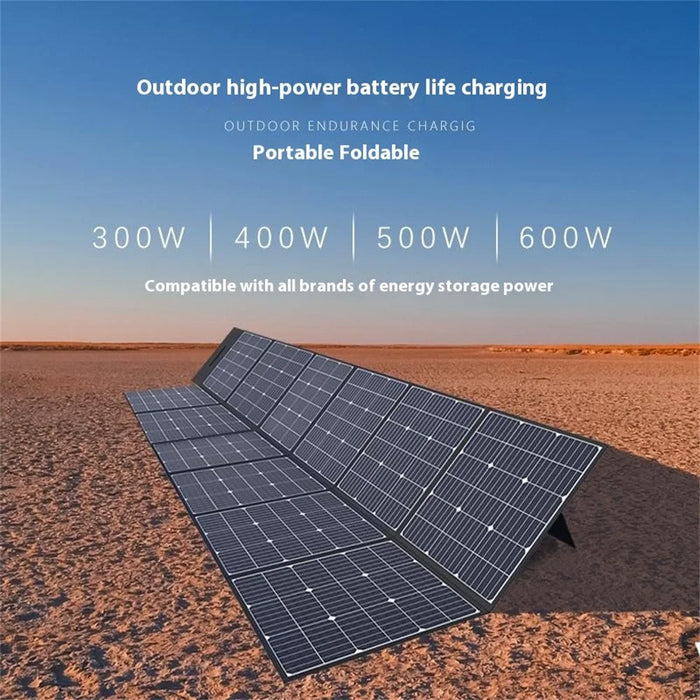 EYONGPV EYF300-18M6 Foldable Solar Charging Panel 300W Photovoltaic Monocrystalline Outdoor Power For RV Camping - Black 18V - 4