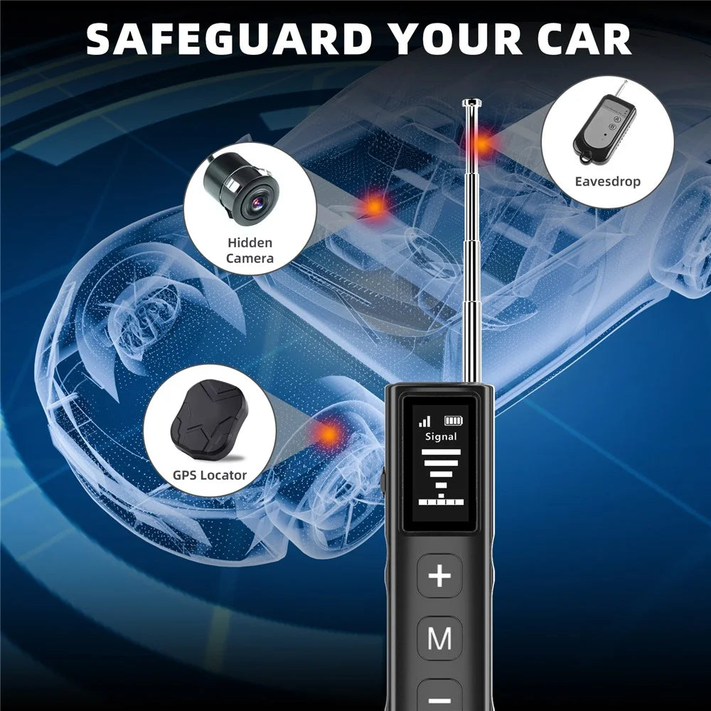 T1 Anti Spy Camera Detector with Screen Multifunction Signal Scanner RF Finder for Hidden Camera GPS Tracker - 3