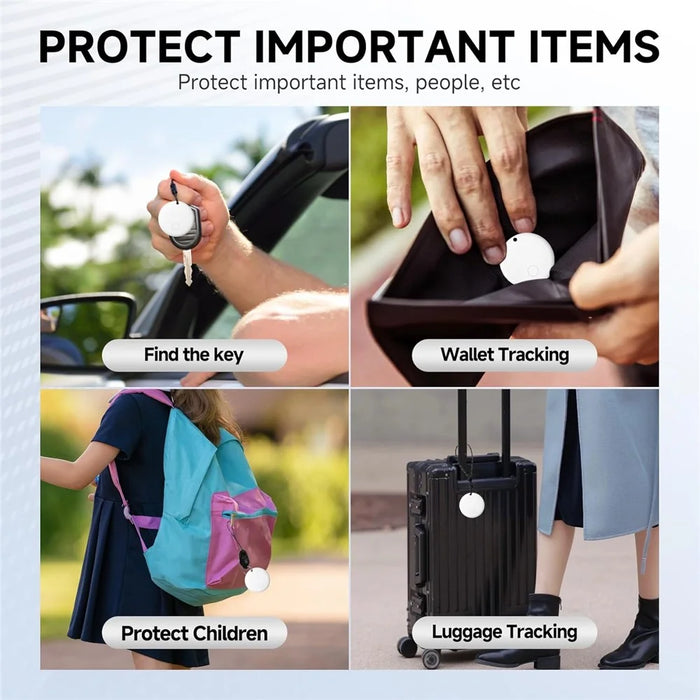 F08 Android Tracker Anti-Lost Finder Global Tracking Locator for Car Wallet Key Luggage Bag - White - 4