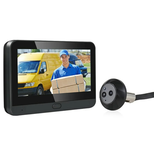 ESCAM C88B 4.3 Inch HD Screen Mini WiFi Video Doorbell PIR Motion Detection Peephole Camera - 1