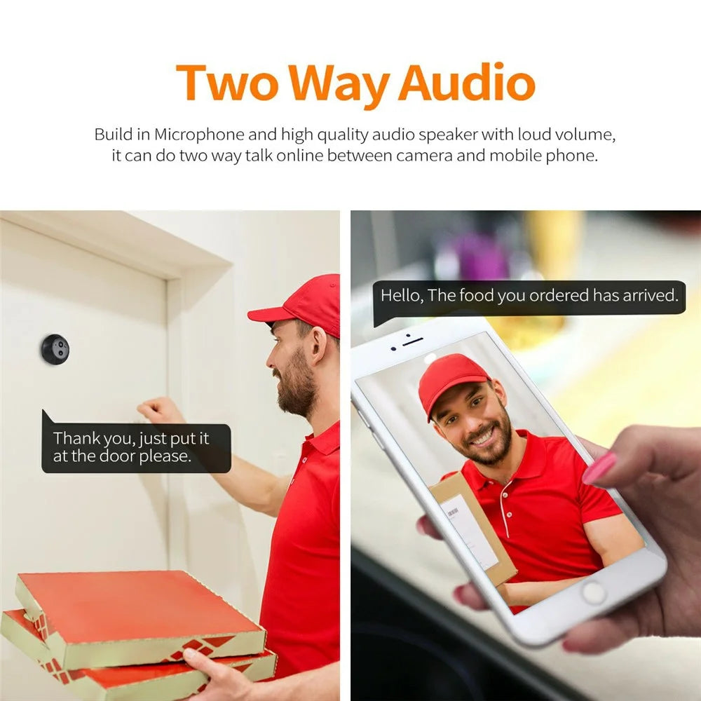 ESCAM C88B 4.3 Inch HD Screen Mini WiFi Video Doorbell PIR Motion Detection Peephole Camera - 7