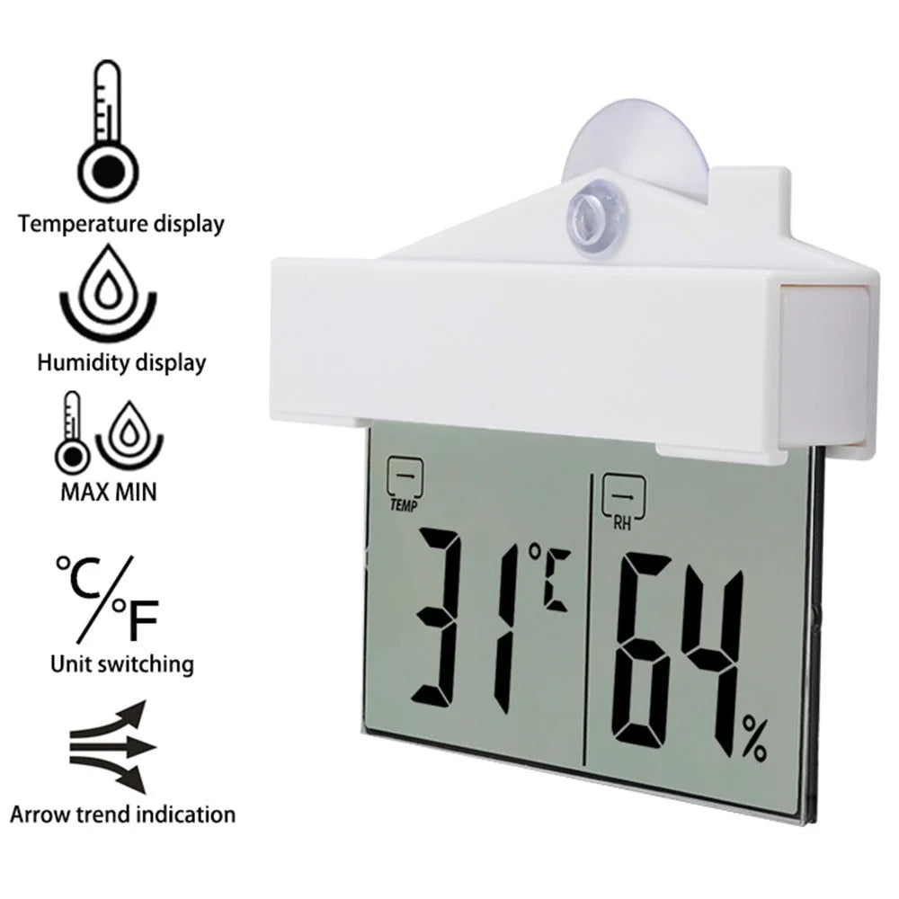 TS-H220 Digital Hygrometer Thermometer with Suction Cup Multifunction Temperature Humidity Monitor - 4