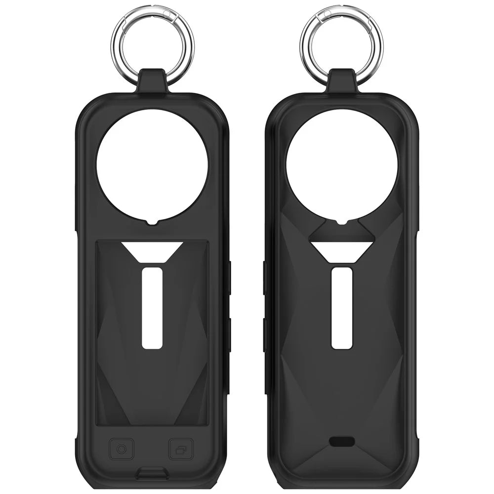 For Insta360 X5 Protective Case Shockproof Camera Silicone Cover Housing Shell - Black - 6