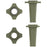 For Shure SM58 Microphone Silicone Case Mic Shield Protective Cover - Army Green - 4