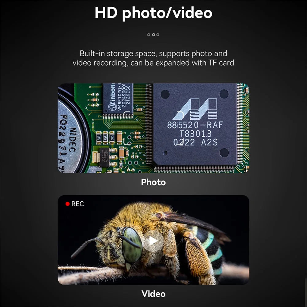 368 500X Magnification 2 Inch IPS Screen Handheld Digital Microscope for Inspection Repair - Black - 7