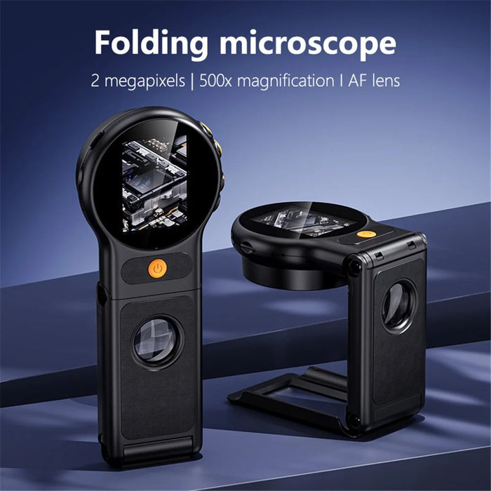 379 Handheld 500X Magnification HD Digital Microscope for Children Science Experiments Repair Soldering - 2