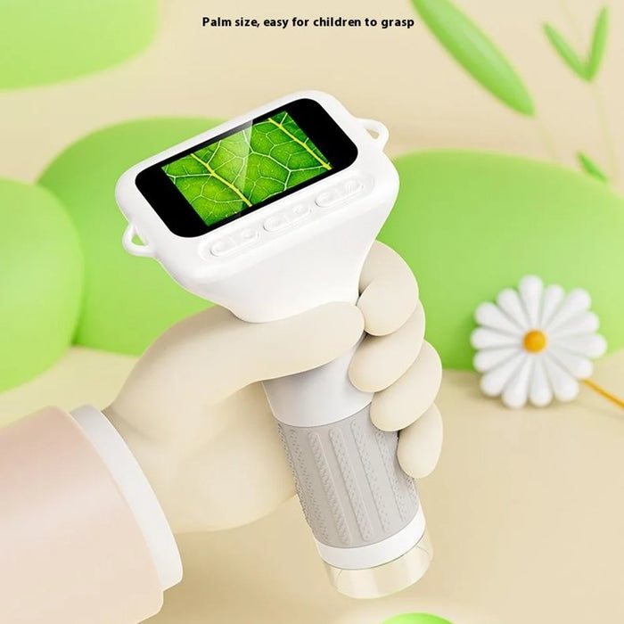 375 2 Inch IPS Screen 1000x Magnification Handheld Digital Microscope with LED Light for Children - Yellow - 6