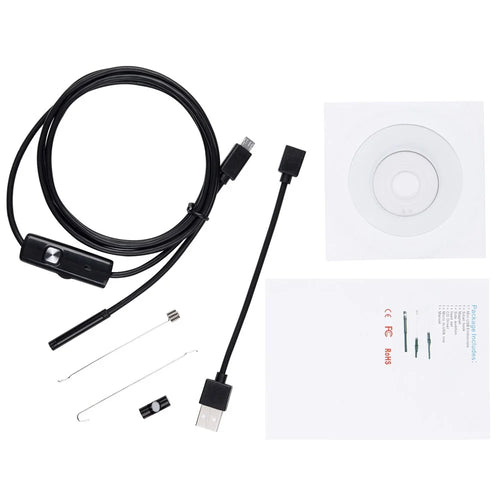 5.5mm Lens Waterproof Endoscope for Android Phone Industrial Inspection Camera with 1.5m Flexible Cable - 1