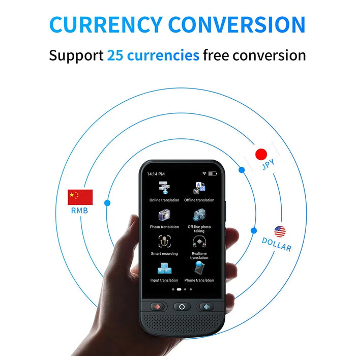 T7pro 1+8GB 4 Inch Smart Voice Translator Device Accurate Translation Photo Language Interpreter - 7