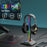 NEW BEE Z8 RGB Light Headphone Stand with USB + Type-C Expansion Hub Gaming Headset Holder Display Rack - Black - 6