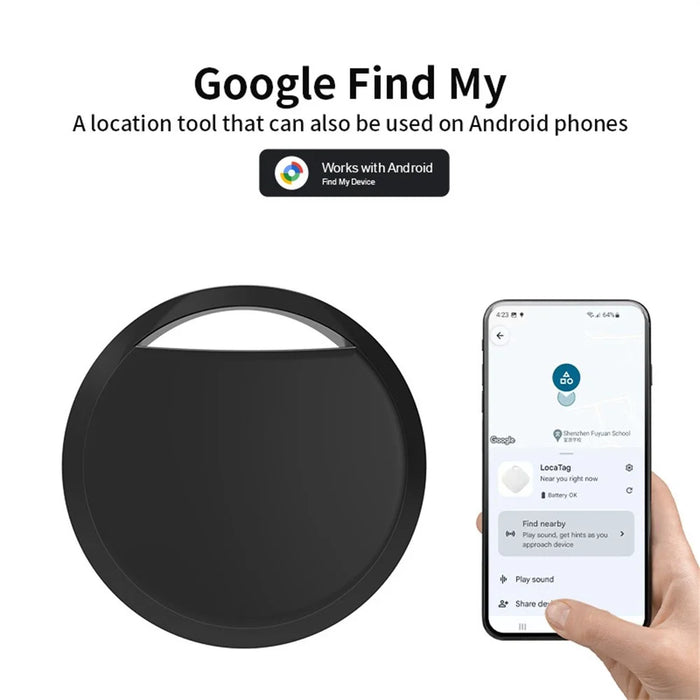 Tag13 Item Finder Eco-Friendly Smart Tracker Bluetooth-Compatible Anti-Lost Device for Google Android Only - Black - 7