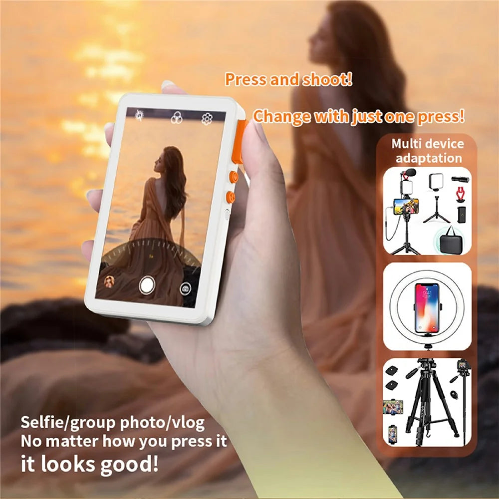 X40F 8 in 1 Ultra Version Multifunctional Phone Selfie Live Streaming Screen Mirroring Device - White - 5